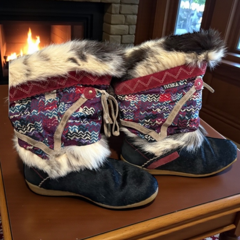 Flash Sale!💚🐰🐰Stylish Winter Boots with Faux Fur Trim